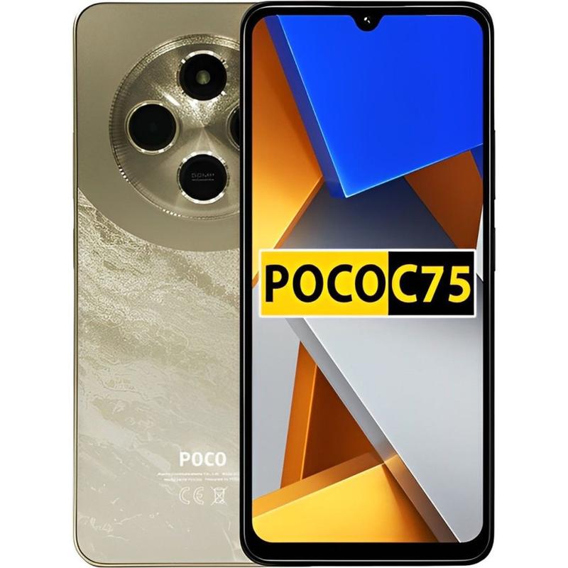 POCO C75 50MPカメラ 6.88インチグリ-ン色 Smartphone Xiaomi POCO C75 de 128GB 6GB RAM tela de 6.88